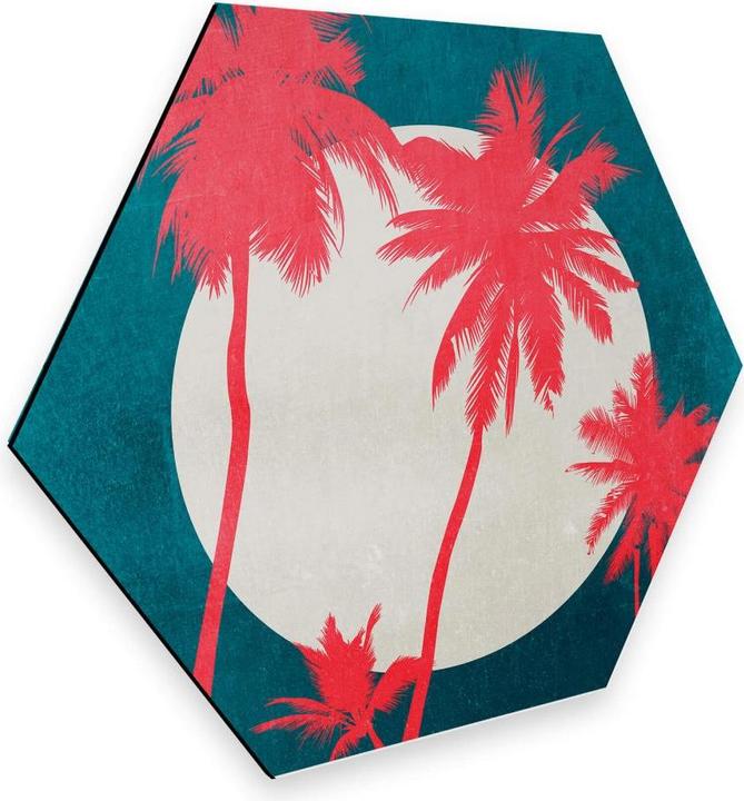 Produktbild Trenddeko Karibische Nacht unter Palmen (55 x 47 cm)