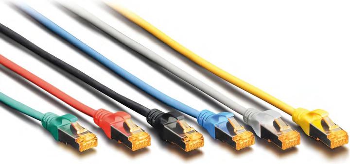 Actual product image Digitus CAT 6A S-FTP patch cord Cu LSZH AWG 26/7 length 7 m color blue (S/FTP, CAT6a, 7 m)