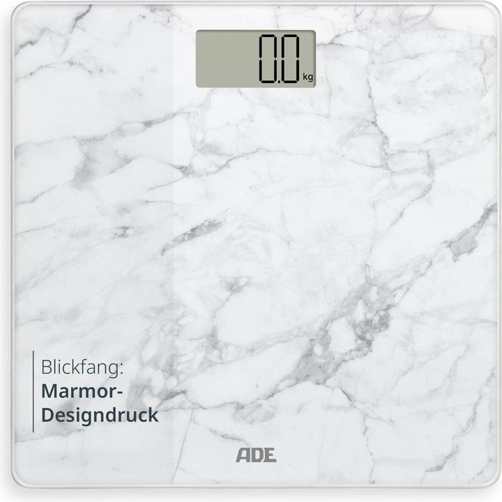 ADE Personenwaage Amina Marmor Weiss, Displaytyp: Digital (180 kg)