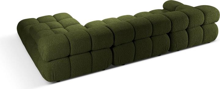 Actual product image Micadoni Velvet Modular Right Corner Sofa, "Bellis", 4 Seats, 282x155x70 Made in Europe (Corner sofa)