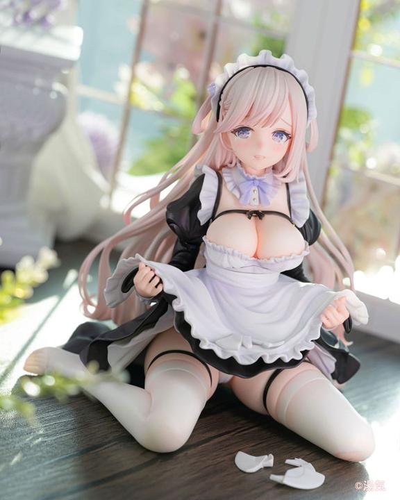 Actual product image Vibrastar Original Character statuette PVC 1/6 Clumsy maid "Lily" illustration by Yuge 16 cm