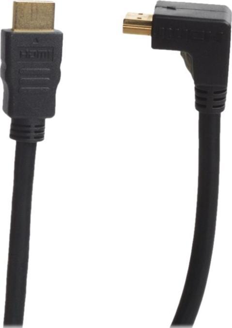 Actual product image Sinox SX HDMI Cable 1.3 - 1.5m Black Angled - 90° Gold (1.50 m, HDMI)