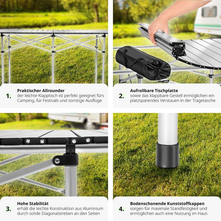 Produktbild tectake Camping Klapptisch