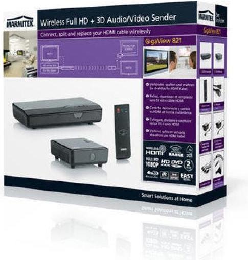 Actual product image Marmitek GigaView 821, wireless video transmission FullHD, 3D (25 m, HDMI CEC)