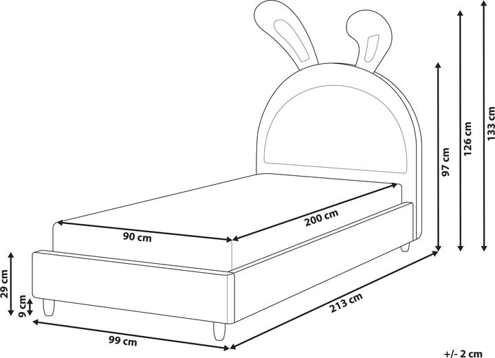 Produktbild Beliani Lallias (90 x 200 cm)