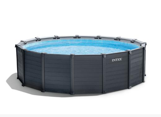 Produktbild Intex Frame Pool Set Graphit (Ø 478 x 124 cm)