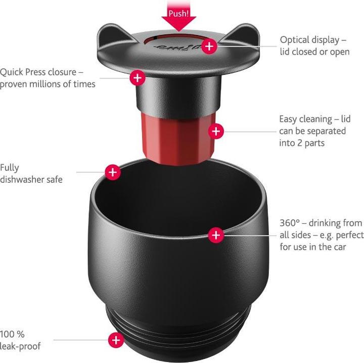 Produktbild Emsa Travel Mug Grande schwarz (0.50 l)