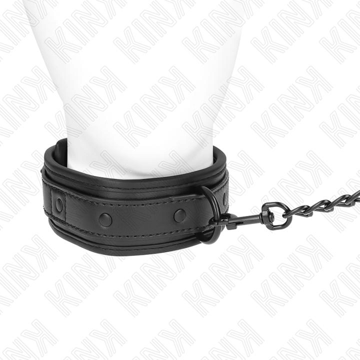 Actual product image Pipedream KINK - NEOPRENE BONDAGE NECK BAND MODEL 2 WITH BELT 78 CM ADJUSTABLE 37.5 X 49.5 CM