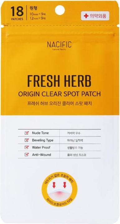 Actual product image Nacific Fresh Herb origin Clear Spot Patch