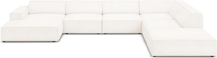 Actual product image Micadoni Boucle Panoramic Right Corner Sofa, "Jodie", 7 Seats, 364x262x70Made in Europe (Sofa landscape)