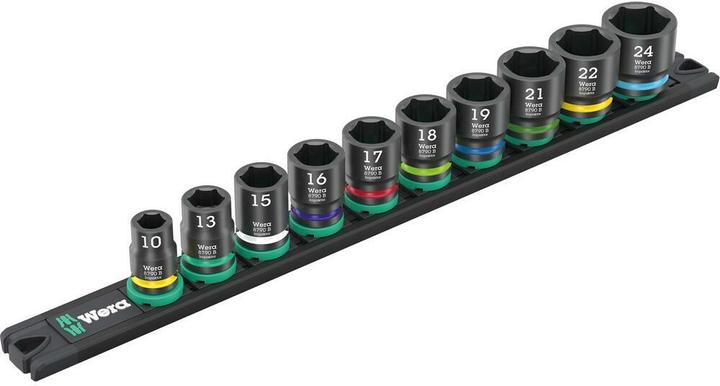 Immagine prodotto Wera 9607 Magnetic rail B Impaktor 1 (19 mm, 16 mm, 10 mm, 18 mm, 17 mm, 15 mm, 8 mm, 13 mm)