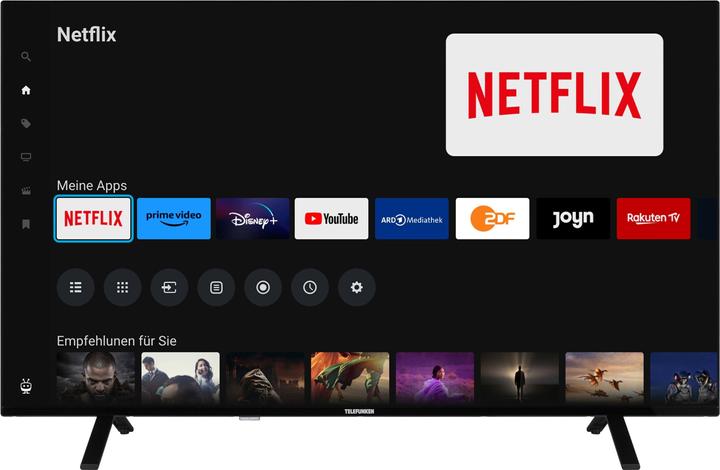 Actual product image Telefunken QU50TO750S (126 cm (50 inch), black, UltraHD/4K, triple tuner, SmartTV, TiVo operating system) (50", QLED, 4K, 2024)