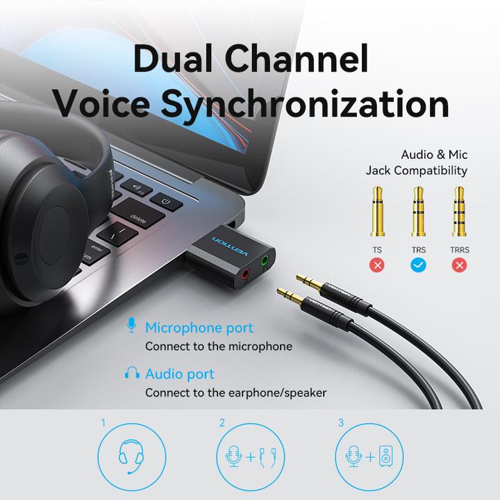 Produktbild Vention VAB-S17-B (USB)