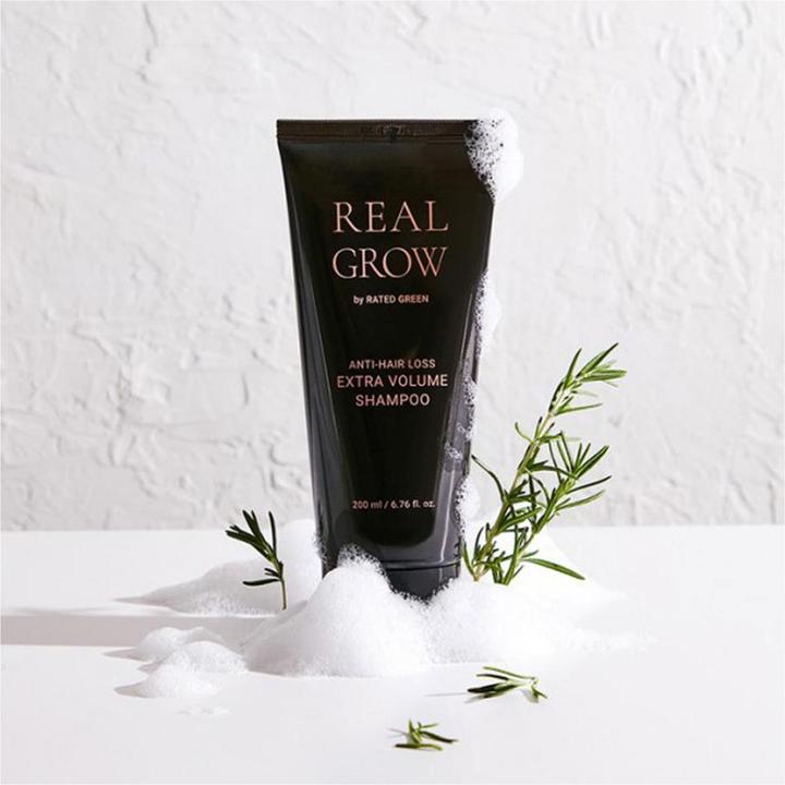 Immagine prodotto Rated Green Real Grow Shampoo Anti Perdita Di Capelli Extra Volume (200 ml, Shampoo liquido)