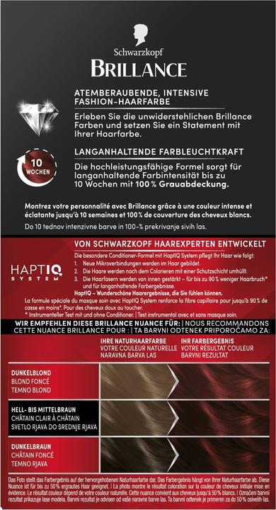 Image du produit Schwarzkopf Brillance Crème colorante intensive (849 Brun d'automne)