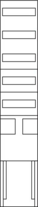 Actual product image Hager Installation kit eHZ 1350mm ZU54ME 1 panel f.busbars