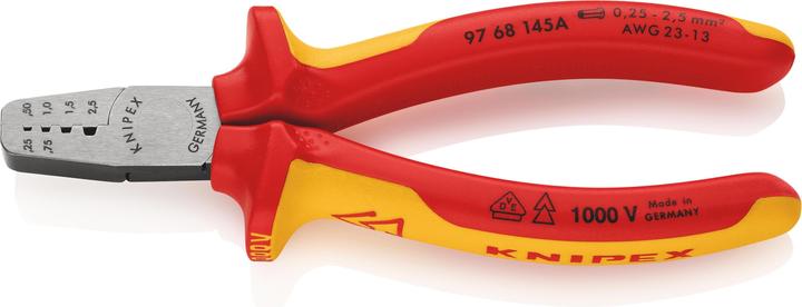 Knipex Crimpzange für Aderendhülsen (145 mm)