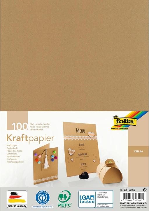 Folia Kraftpapier (120 g/m², 1 x)