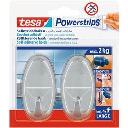 Produktbild tesa Haken Powerstrips 58050 Ablösbar Silber