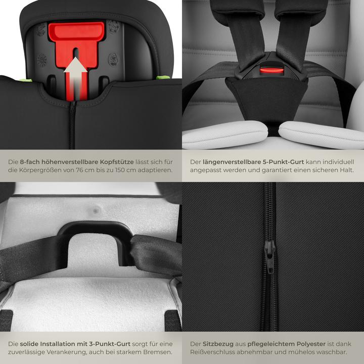 Image du produit tectake Siège auto SOPHIE avec protection contre les chocs latéraux (Siège pour enfant, Norme ECE R129/i-Size)