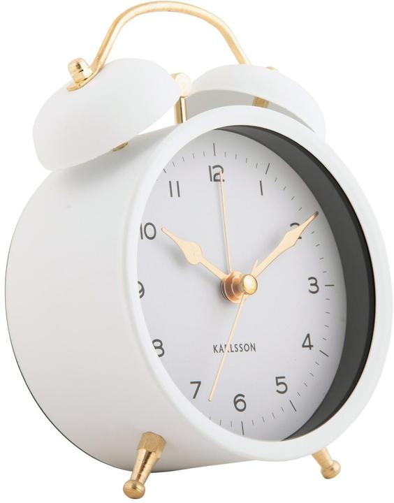Karlsson Classic alarm clock Twin Bell White