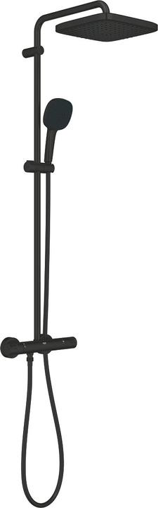 Grohe Vitalio Comfort 250 Duschsystem mit Thermostatbatterie, eckig, variable Bohrlöcher, wassersparend, m