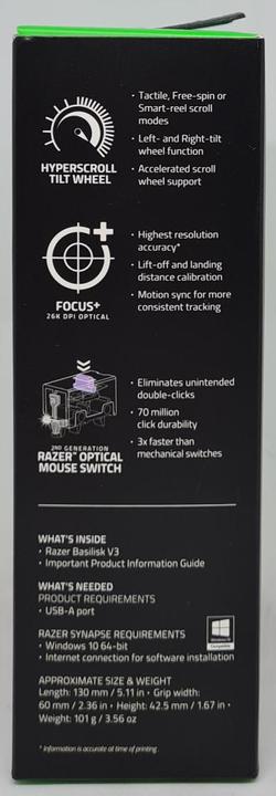 Image du produit Razer Basilic V3 (Filaire)