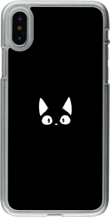 Produktbild PhoneLook Hülle transparent Funny cat on black (Apple iPhone X, Apple iPhone XS)