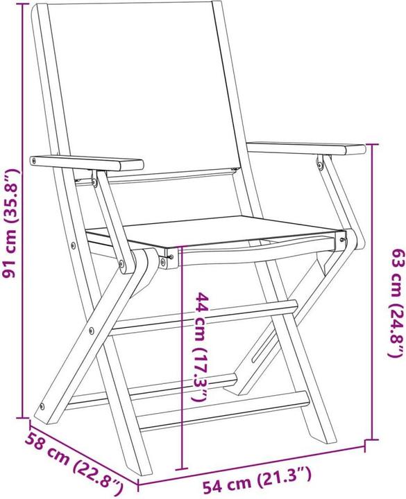 Produktbild VidaXL Gartenmöbel Essgruppe Gartengarnitur Sitzgruppe 7-tlg. Massivholz Akazie (160 cm)