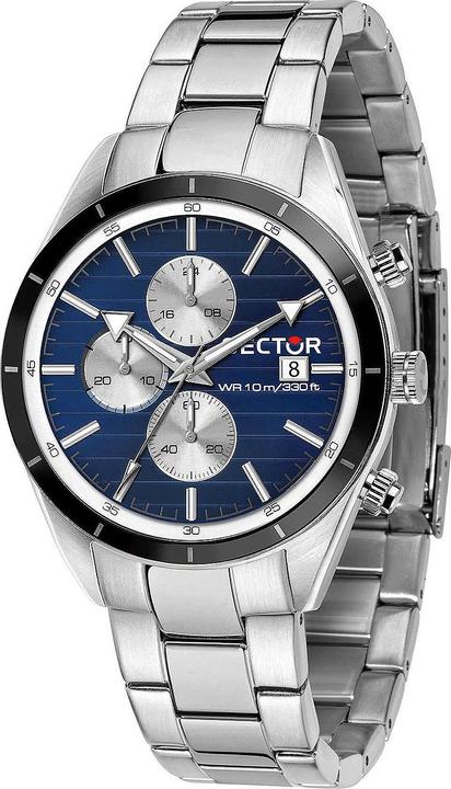 Sector No Limits Herren Analog Quartz Uhr mit Stainless Steel Armband R3273616007 (Analoguhr, 44 mm)