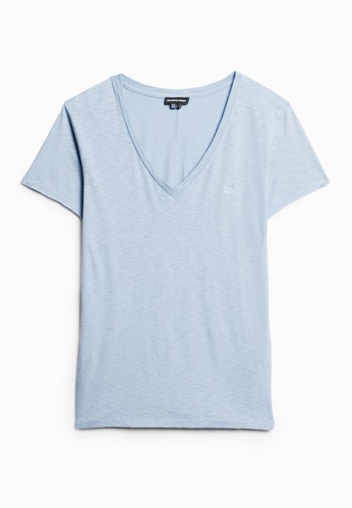 Actual product image Superdry Studios Slub Emb Vee Tee (10)