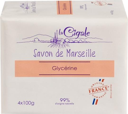 Actual product image La Cigale Marseille Soap Glycerine (Hard soap)
