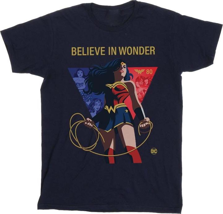 Wonder Woman 80th Anniversary Believe In Wonder Pose TShirt (XL)