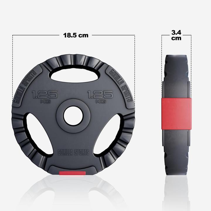 Image du produit Gorilla Sports Plaques de poids (1 x 1.25 kg)
