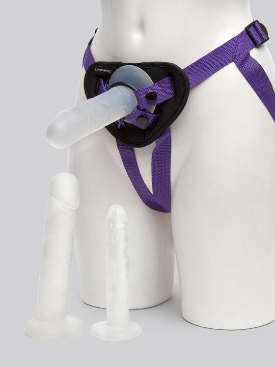 Image du produit Lovehoney Kit harnais strapon triple (3 godemichés)