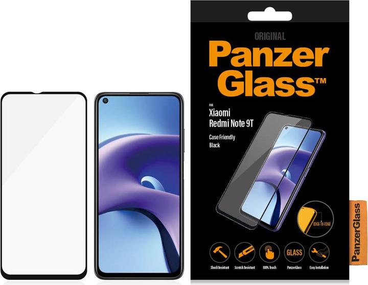 Produktbild PanzerGlass 8038 Mobiltelefon-Bildschirmschutzfolie Xiaomi (1 Stück, Xiaomi Redmi Note 9T)