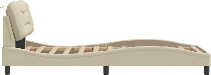 Actual product image VidaXL Bed frame with LED fabric (90 x 190 cm)