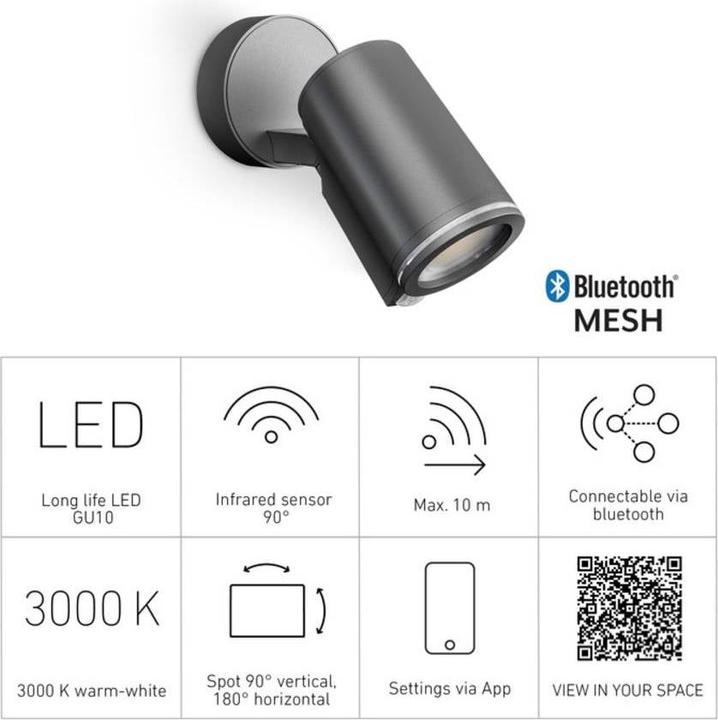 Actual product image Steinel LED spotlight Spot one Connect (520 lm, GU10)