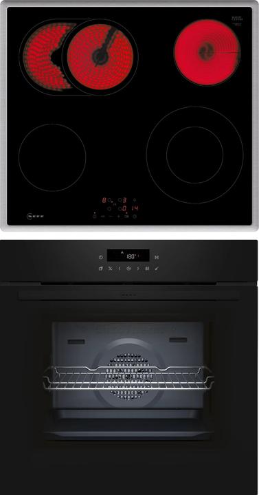 Actual product image Neff Oven set, built-in, B2CCJ7AK3 + T16SBN1L0, oven, electric hob, BTX46PB0