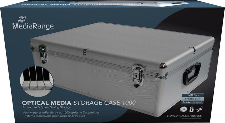 Produktbild MediaRange CD/DVD Koffer 1000fach sr (CD Player)
