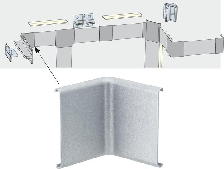 Actual product image Paulmann Stripe Profile Duo Corner Piece