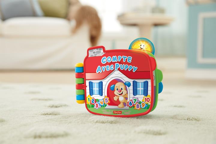 Actual product image Fisher-Price Learning fun doggie number book (FR) (French)