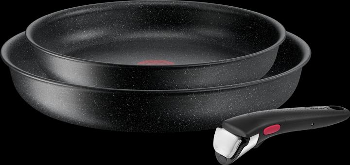 Produktbild Tefal Ingenio Black Stone (28 cm, Pfannenset + Topfset, Aluminium)