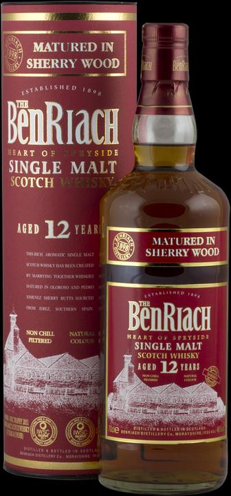 Produktbild BenRiach 12 Jahre Sherry matured (Single Malt, 1 x 70 cl)