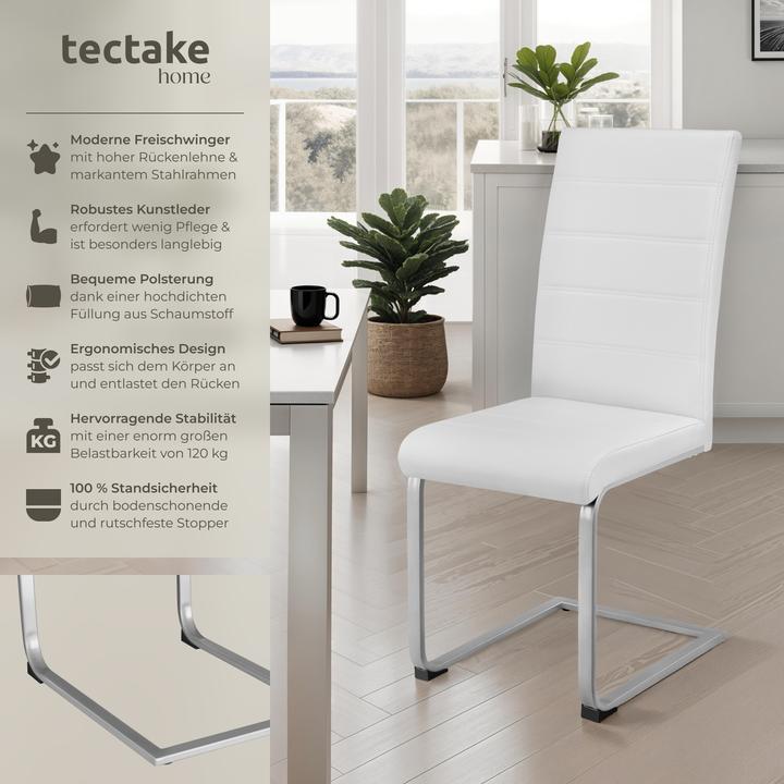 Produktbild tectake 4x Schwingstuhl