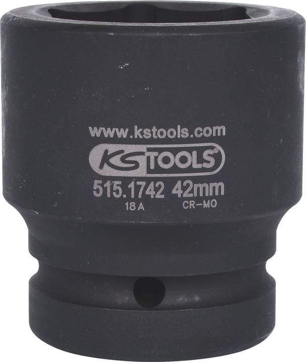 Actual product image KS Tools 1" power socket short (42 mm)