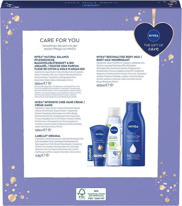 Immagine prodotto NIVEA Care for you (Set per la cura del corpo)