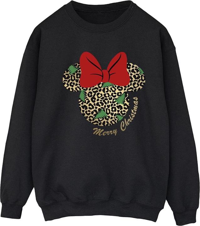 Disney Minnie Mouse Leopard Christmas Sweatshirt (XXL)