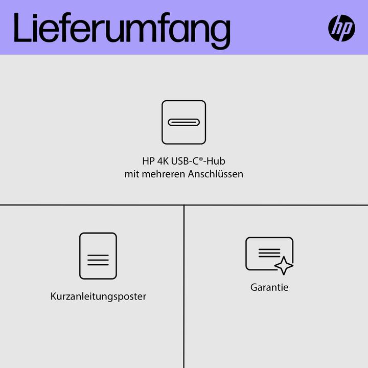 Image du produit HP Multiport (USB-C, 4 Ports)