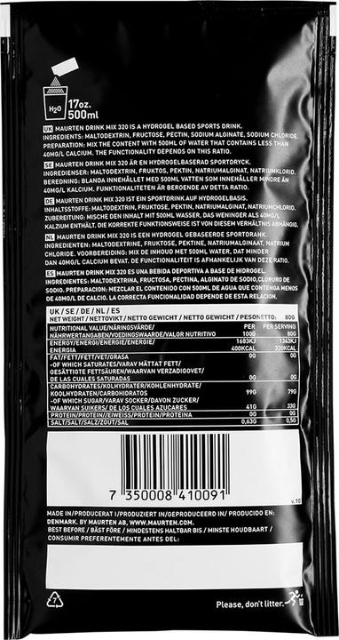 Image du produit Maurten Drink Mix 320 (Neutre, 14 pcs, 1150 g)